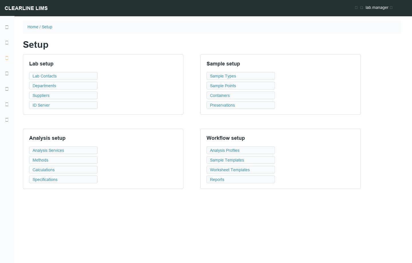 Setup overview